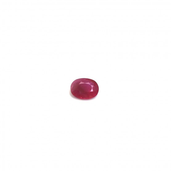 Rubin oval facettiert ca. 8x7 mm 