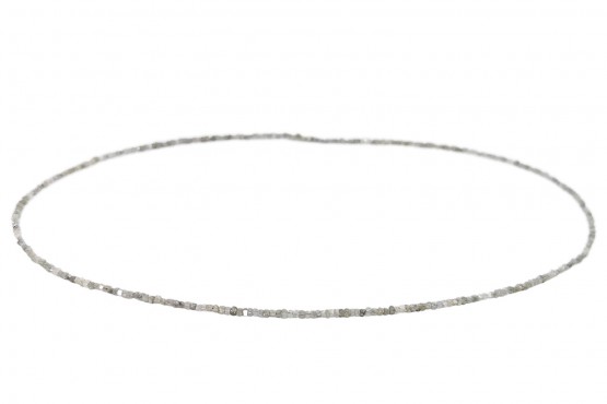 Silberweiße Diamantwürfelkette ca. 1,6 mm 